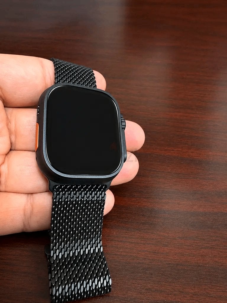 Apple Watch Ultra 2 - Zwart - Milanese Band, Stappen, Zwart, IOS, Ophalen of Verzenden