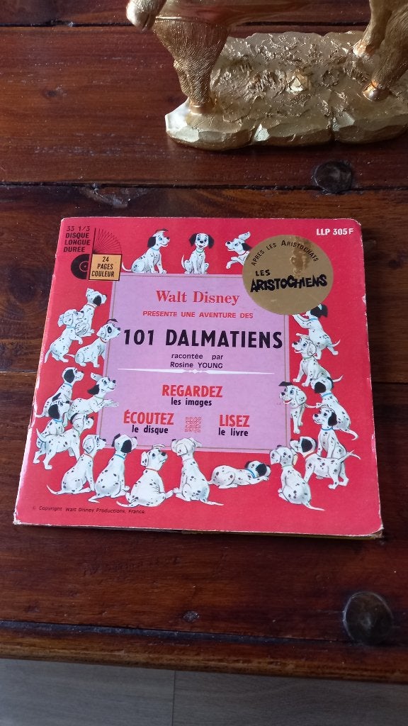 vinyl (45T) disney "101 dalmatiens", Collections, Enlèvement, Comme neuf, Autres types