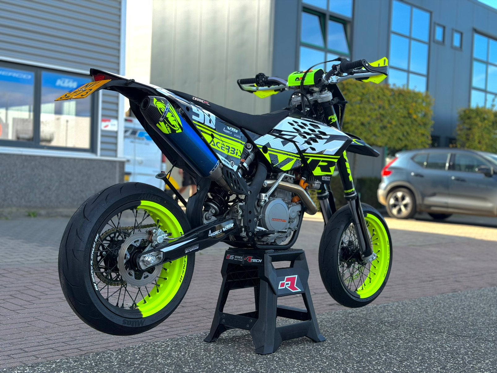 KTM 530 Exc-R Supermoto A2 Supermotard! NIEUWSTAAT!, Motoren, Occasion, Bedrijf, Minimaal motorrijbewijs A2, Handgeschakeld