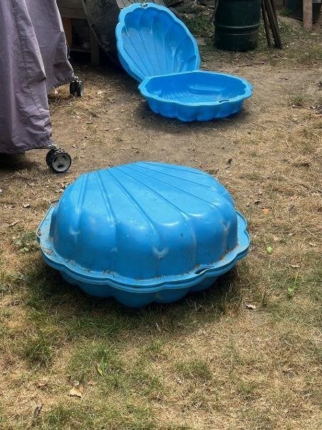 plastic schelp voor zandbak of plonsbadje, Kinderen en Baby's, Speelgoed | Buiten | Zandbakken, Ophalen, Gebruikt