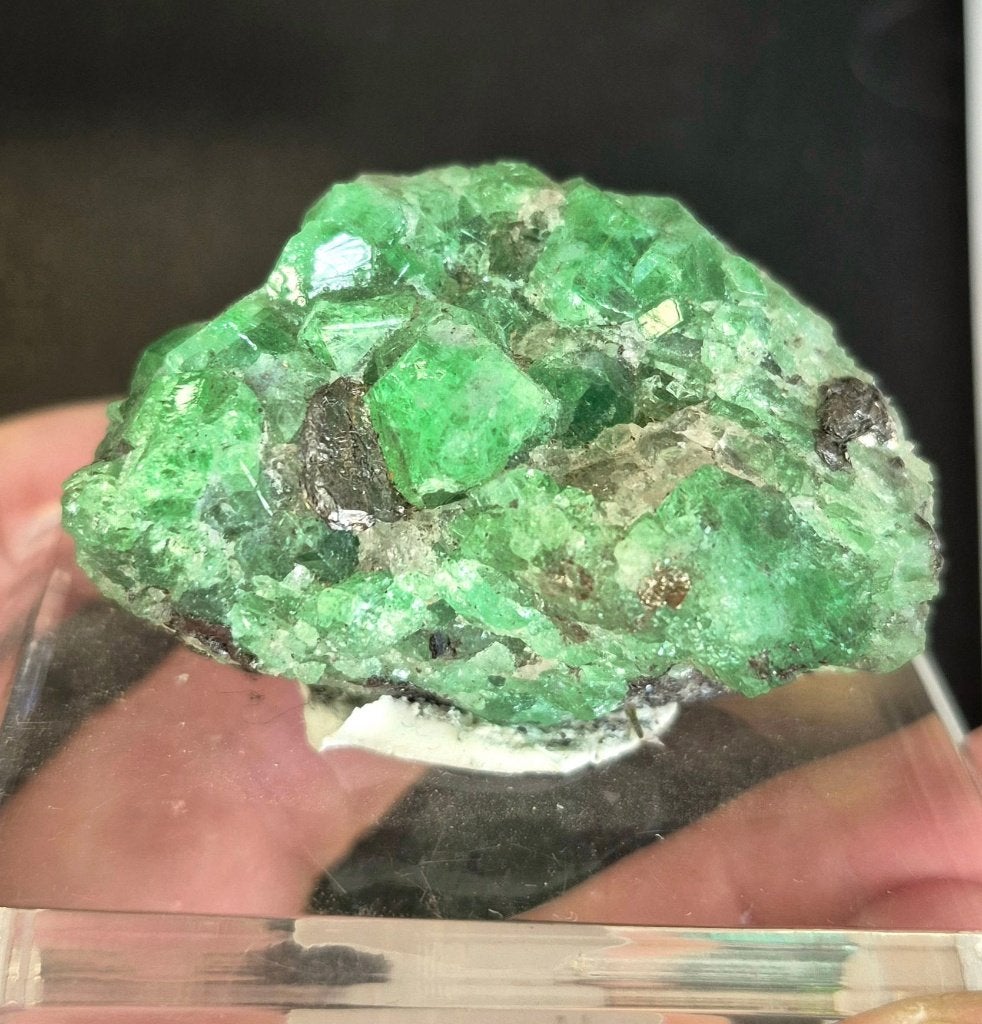 Tsavorite Granaat Tanzania : 490 euro - 50%, Ophalen of Verzenden, Mineraal