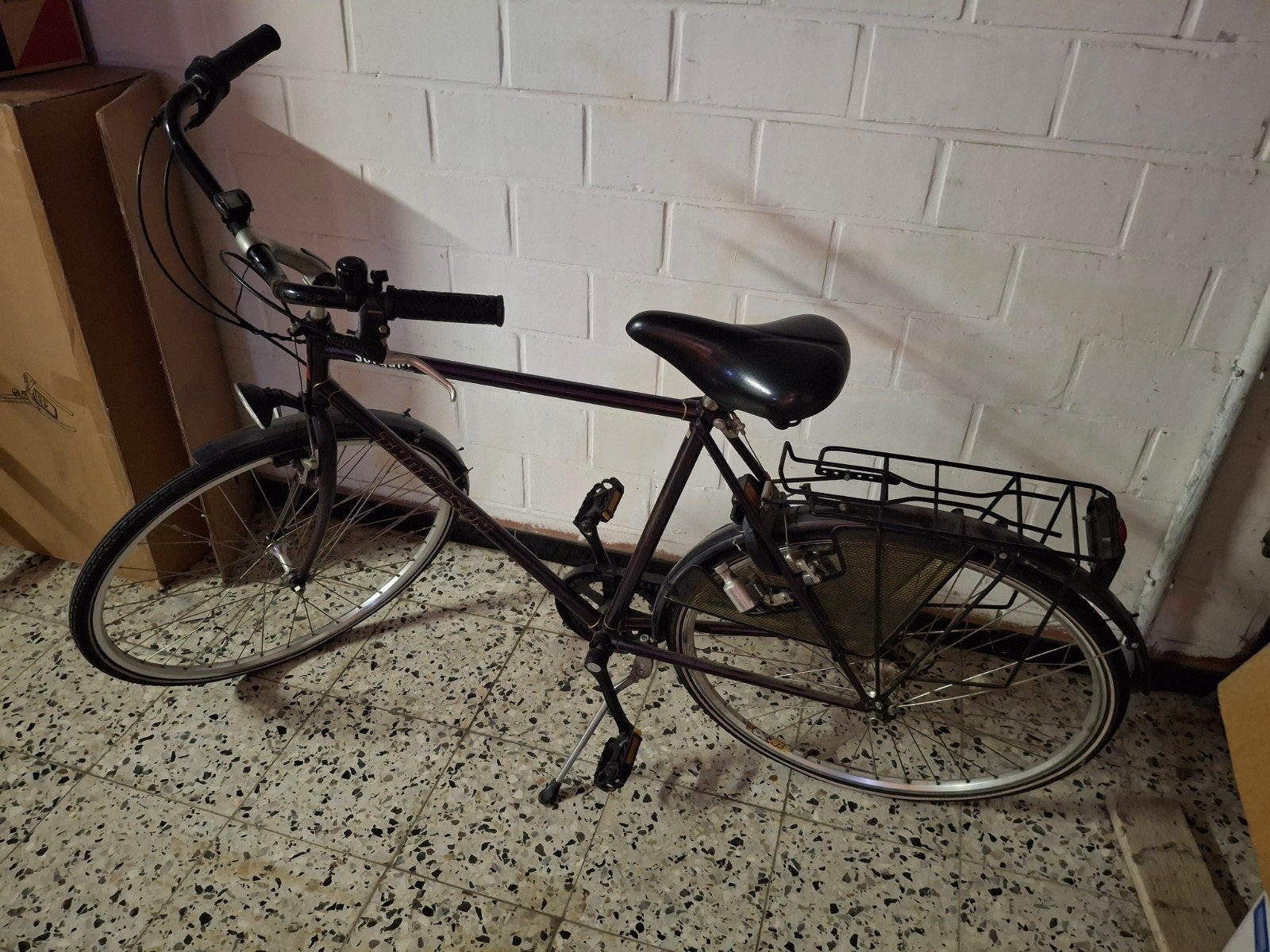 Herenfiets, merk Thompson, Vélos & Vélomoteurs, Enlèvement, Utilisé, Frein sur jante, Vitesses
