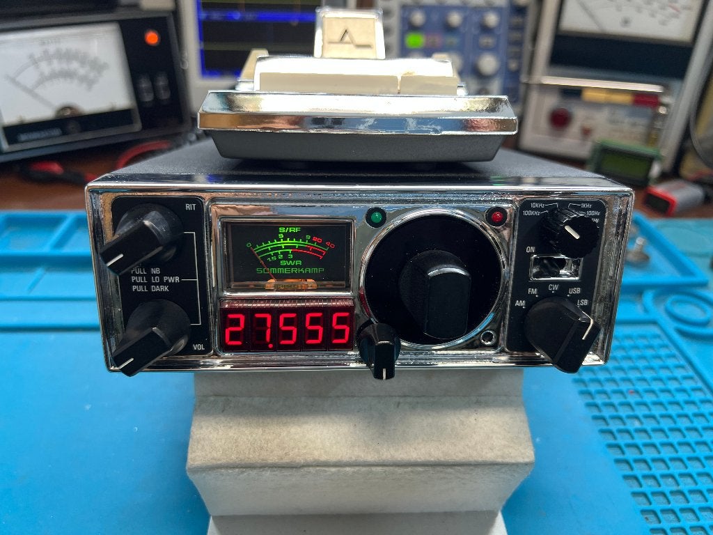 Sommerkamp TS-788DX, Astatic 1104C finition chromée, Télécoms, Enlèvement ou Envoi, Reconditionné, Émetteur et Récepteur