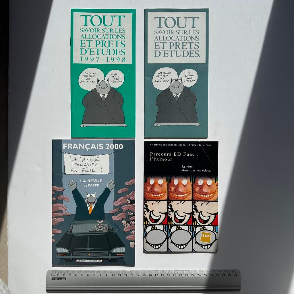 Philippe Geluck : publicités Le Chat, Envoi, Autres personnages, Comme neuf, Livre ou Jeu