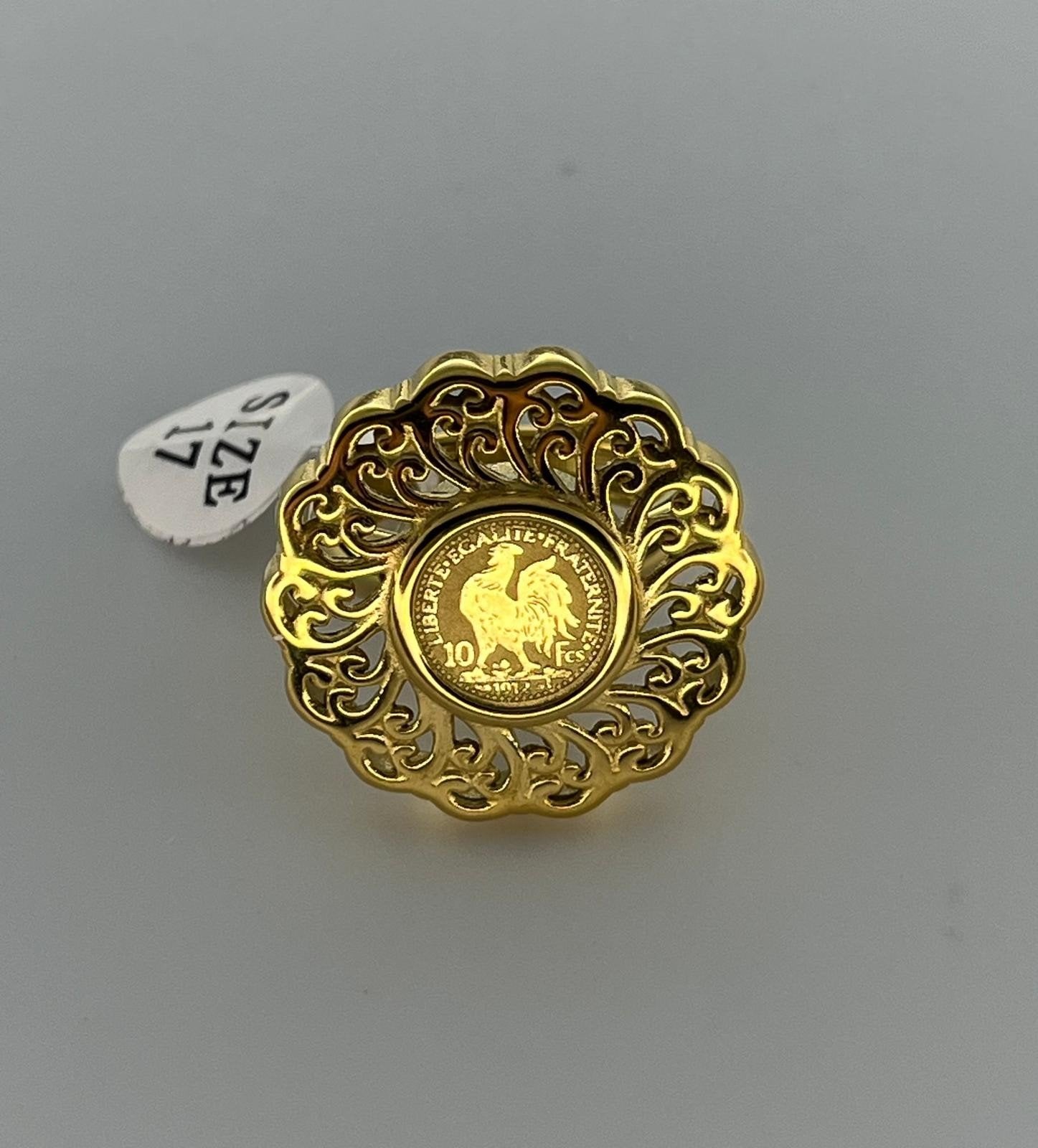 Gouden ring Louise, Handtassen en Accessoires, Broches, Goud, Goud