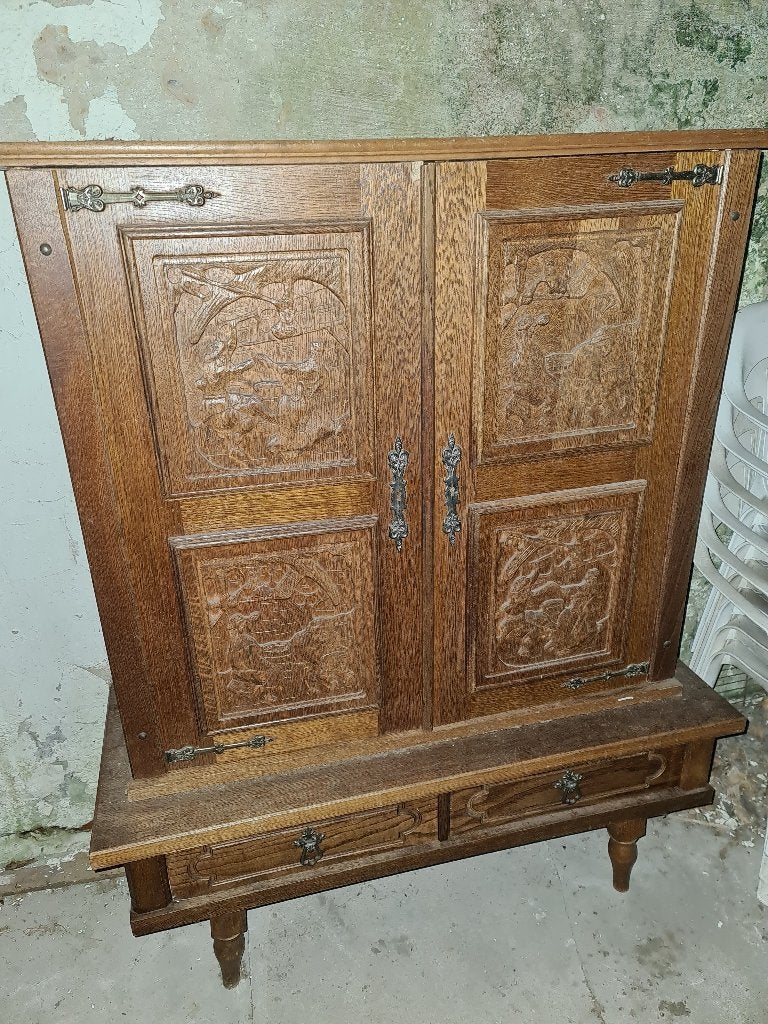 Antieke kast (Louis Quatorze - Louis XIV - barok -rococo), Ophalen, Zo goed als nieuw