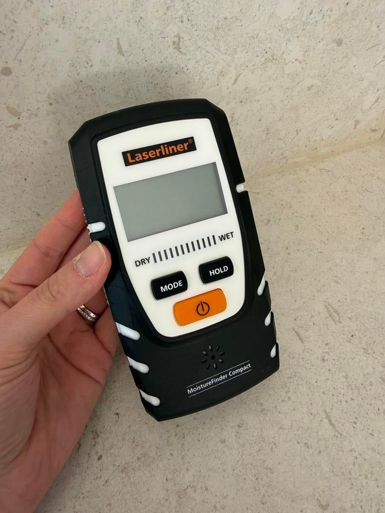 Laserliner MoistureFinder Compact vochtmeter, Doe-het-zelf en Bouw, Meetapparatuur, Ophalen of Verzenden, Zo goed als nieuw