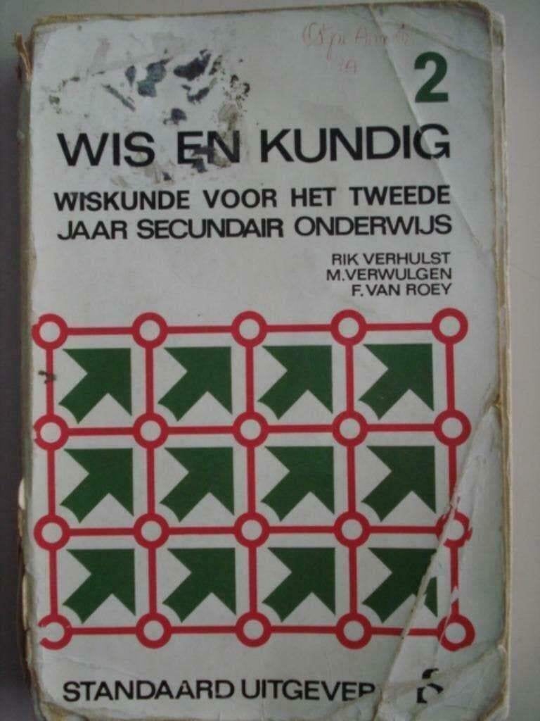 Wis en Kundig 2 Standaard 1972, Gelezen, ASO, R. Verhulst F. Van Roey M. Verwulgen, Wiskunde A