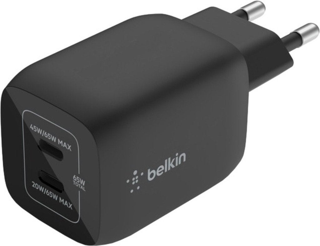 Belkin - Adaptateur Boost-Up Charge Pro - 2 ports-USB-C-65 W, USB-C, Enlèvement ou Envoi, Comme neuf, Adaptateur