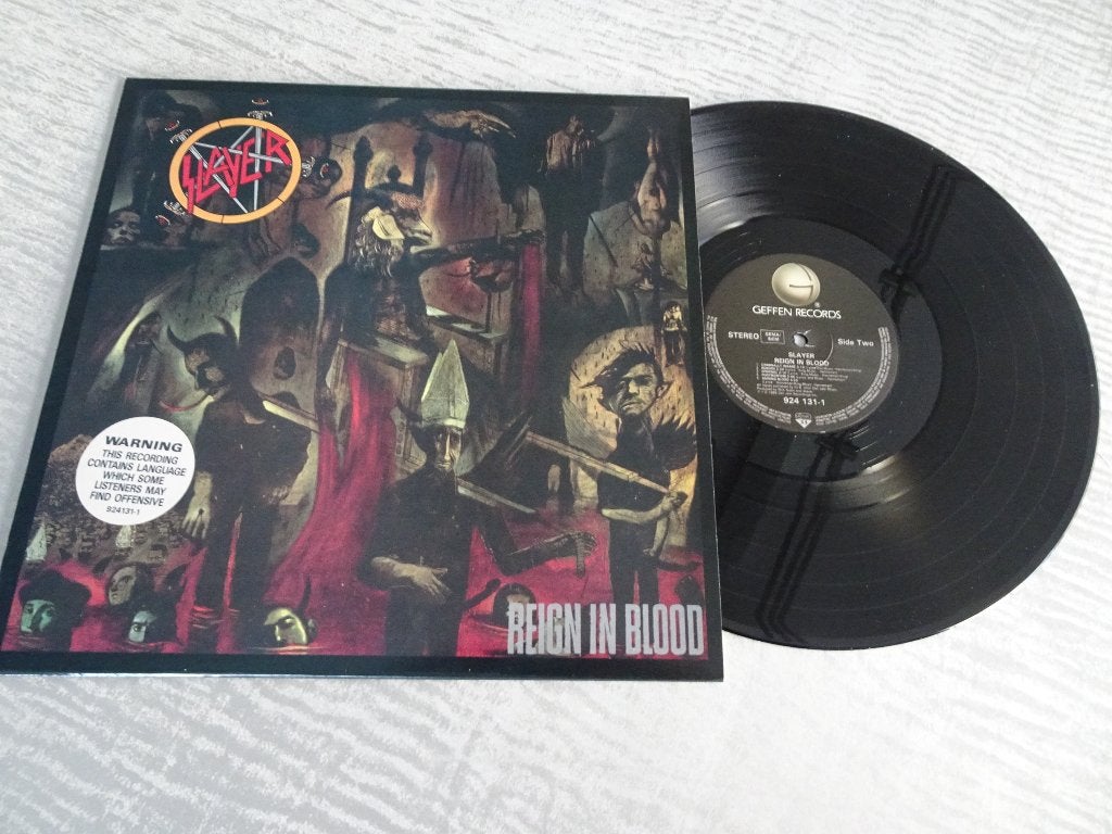 Slayer  Lp  Reign in Blood - black vinyl, LP, Heavy metal, Ophalen of Verzenden, Zo goed als nieuw