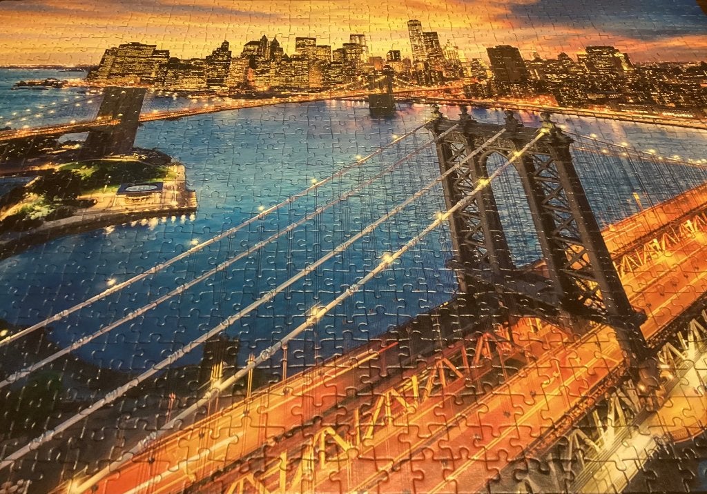 Legpuzzel Brooklyn Bridge, Hobby en Vrije tijd, Ophalen, 500 t/m 1500 stukjes, Zo goed als nieuw, Legpuzzel