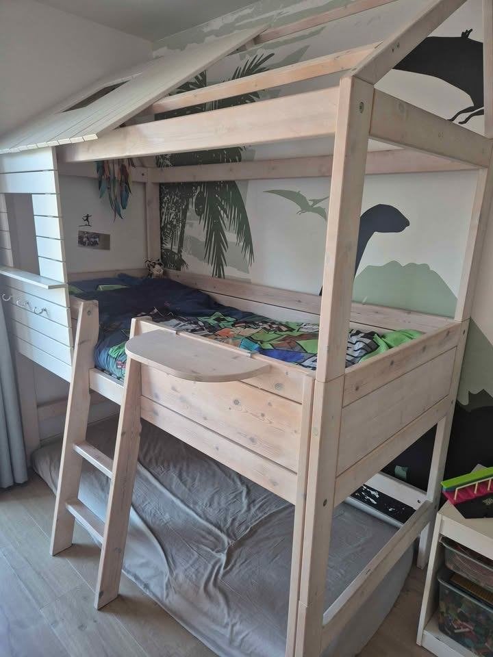 uniek bed- eenpersoonsbed-hutbed / LIFETIME / perfecte staat, Kinderen en Baby's, Ophalen, Matras