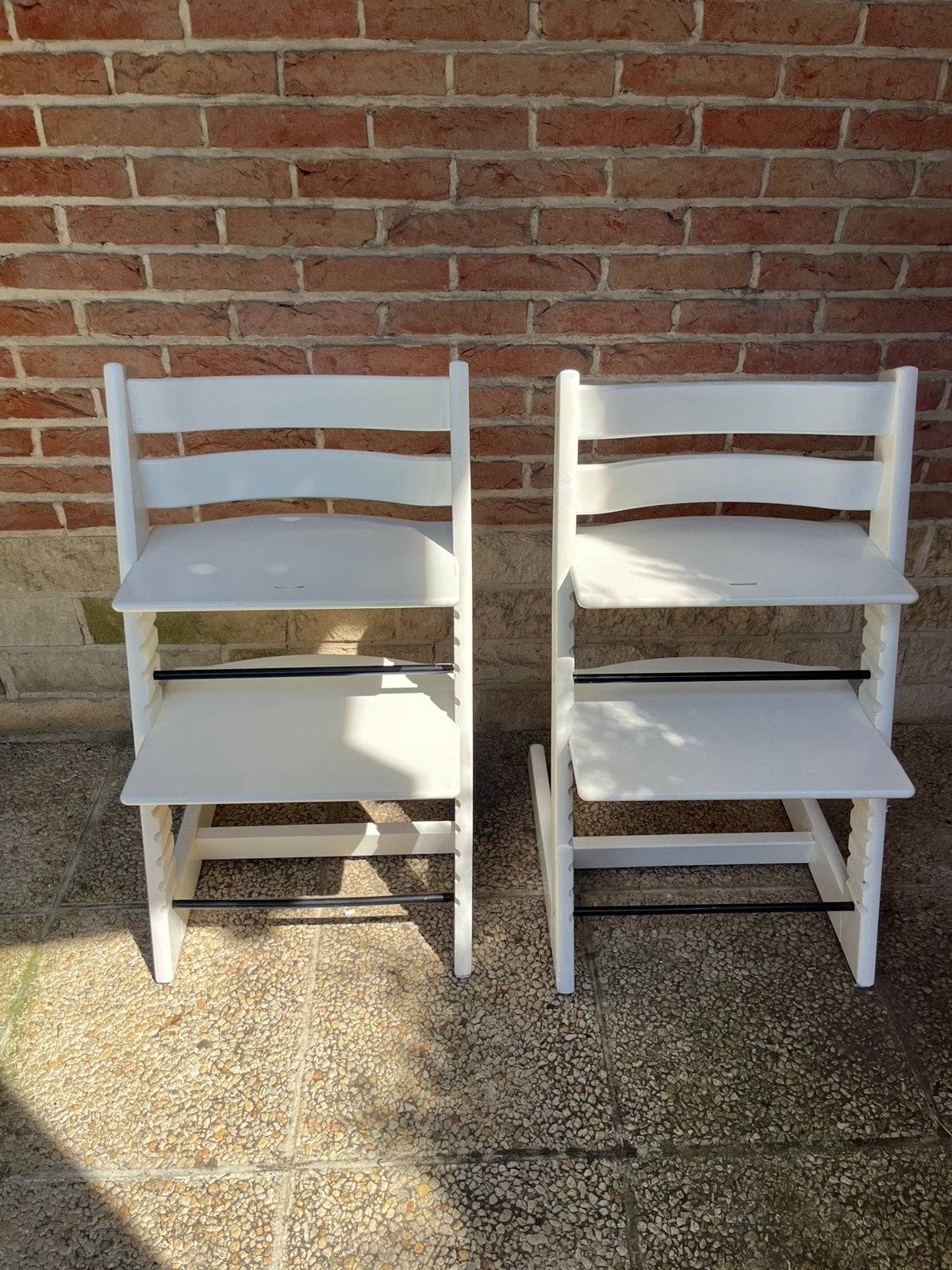 Chaises Stokke Tripp Trapp blanches, Enlèvement, Comme neuf