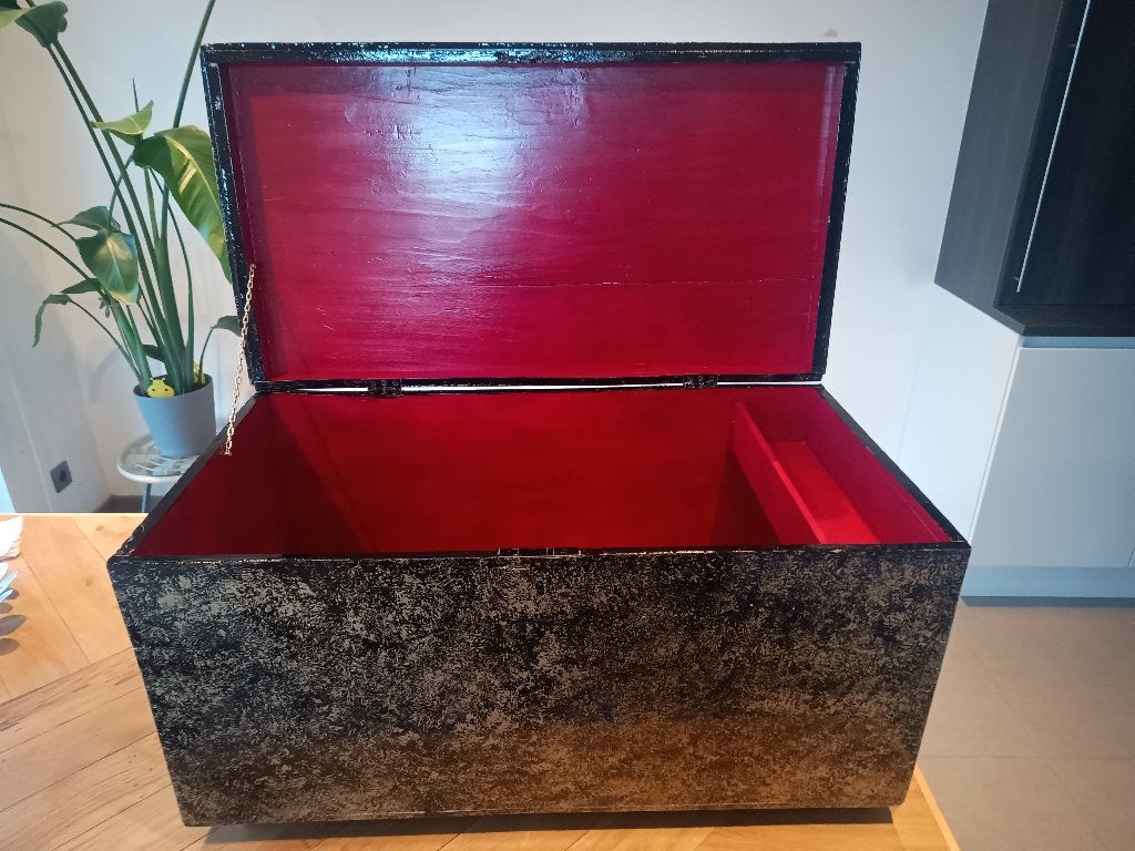 Unieke Upcycled Houten Kist. Vintage Look, 50 à 100 cm, Comme neuf, Enlèvement, Moins de 50 cm