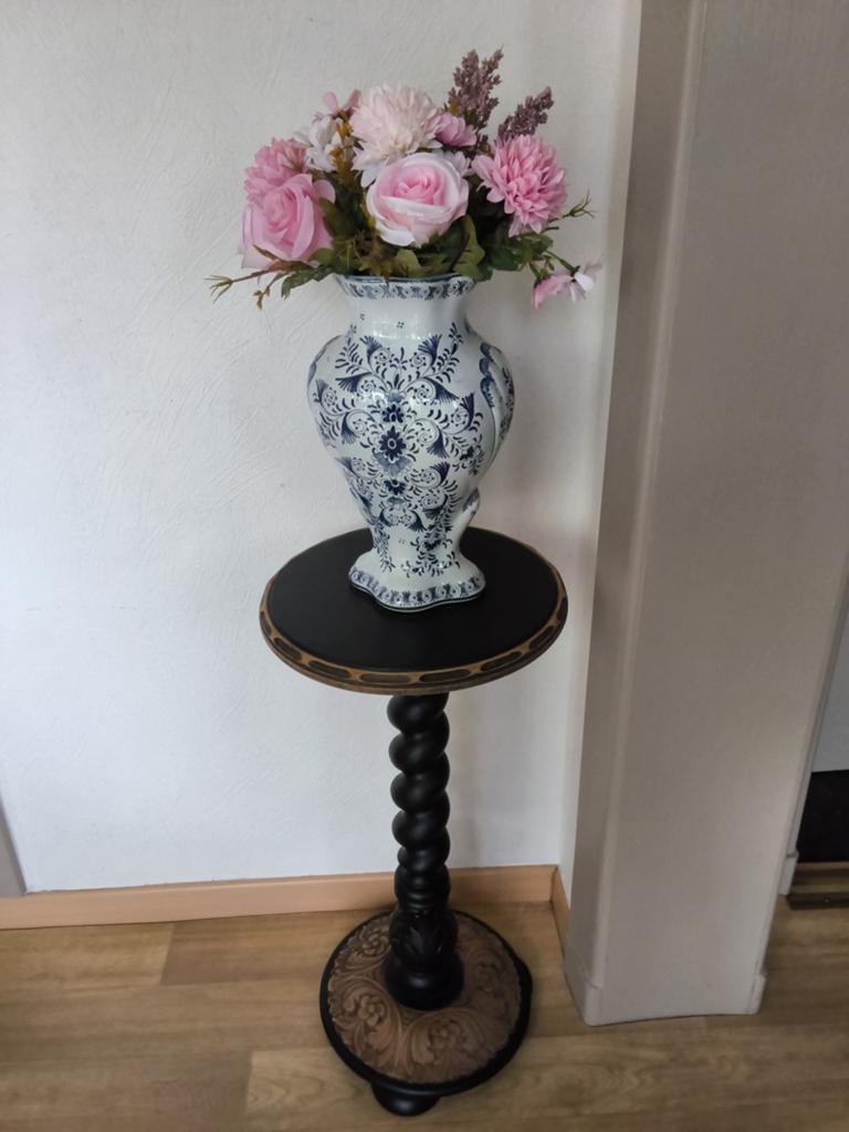 Antieke plantenstaander ( eik ), Huis en Inrichting, Woonaccessoires | Zuilen en Pilaren, Ophalen