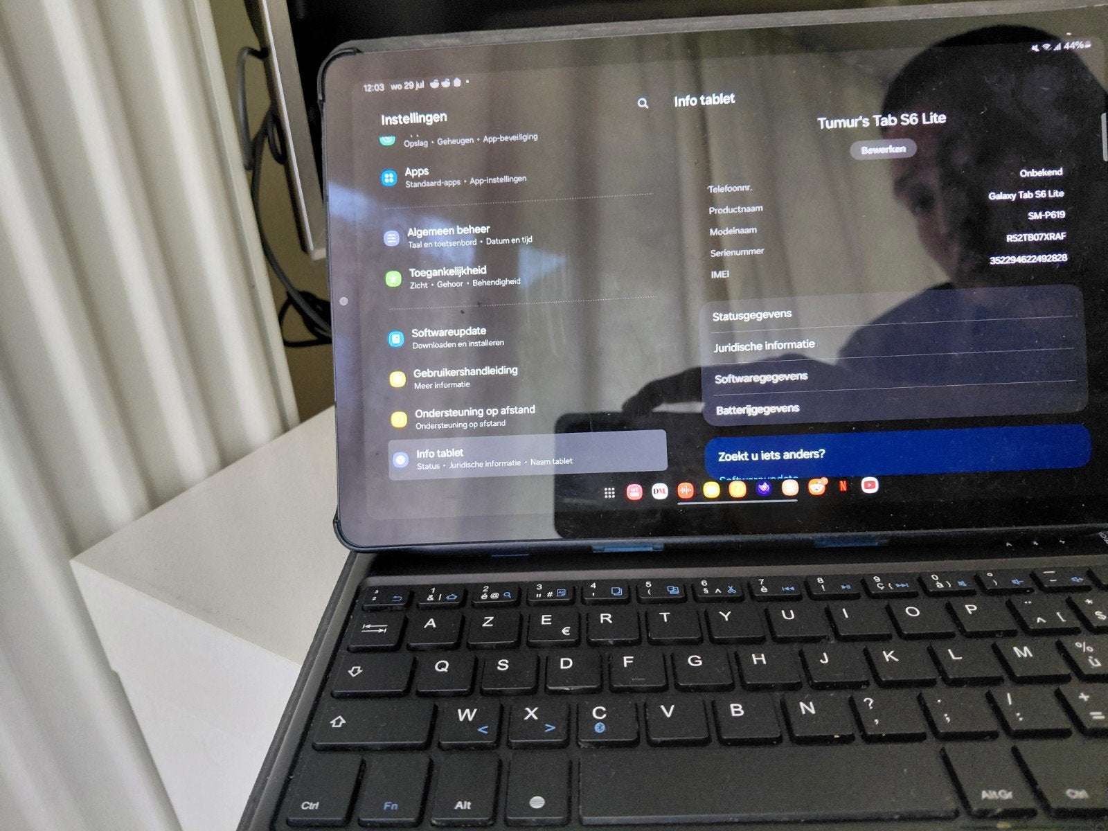 samsung tab s6lite, Ophalen