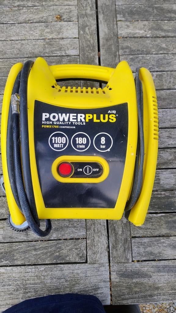 Powerplus compacte compressor, Ophalen