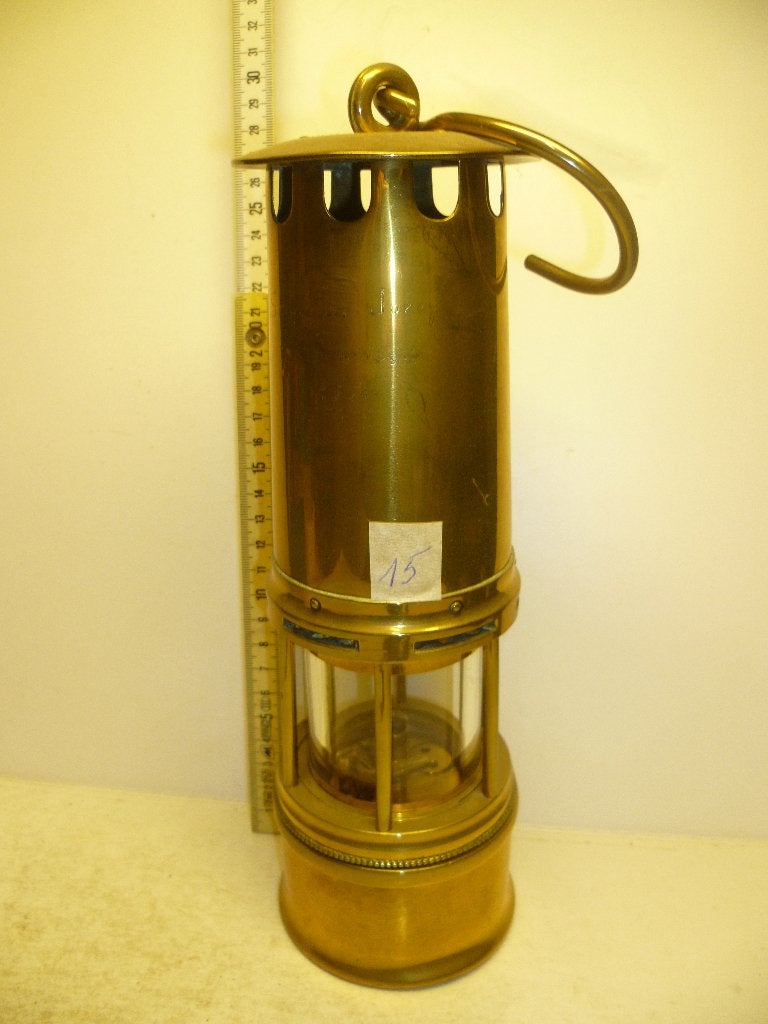 Messing Mijnlamp Aandenken Lamp van Schouten Jozef Lourdes, Ophalen of Verzenden