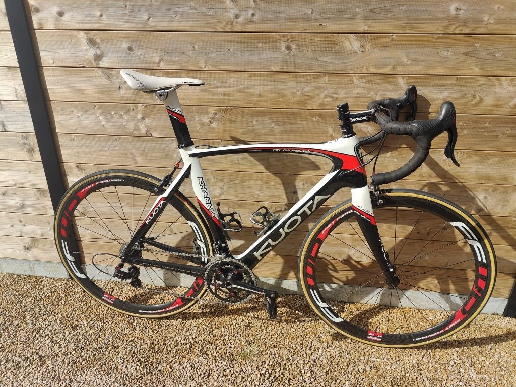 Vélo de route en carbone Kuota Kharma Evo, Autres marques, 10 à 15 vitesses, Frein sur jante, Comme neuf