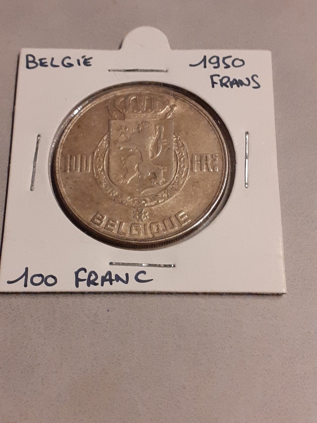 100 frank, Postzegels en Munten, Ophalen, Zilver