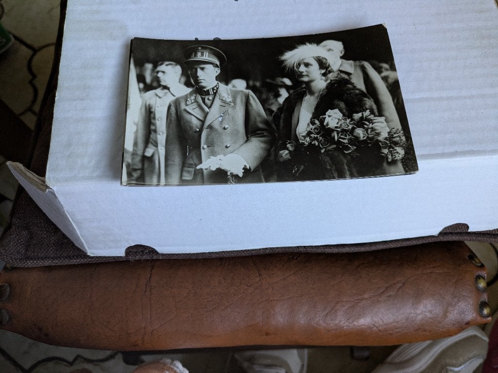 K.leopold III en k.astrid, Ophalen of Verzenden, Zo goed als nieuw, Kaart, Foto of Prent