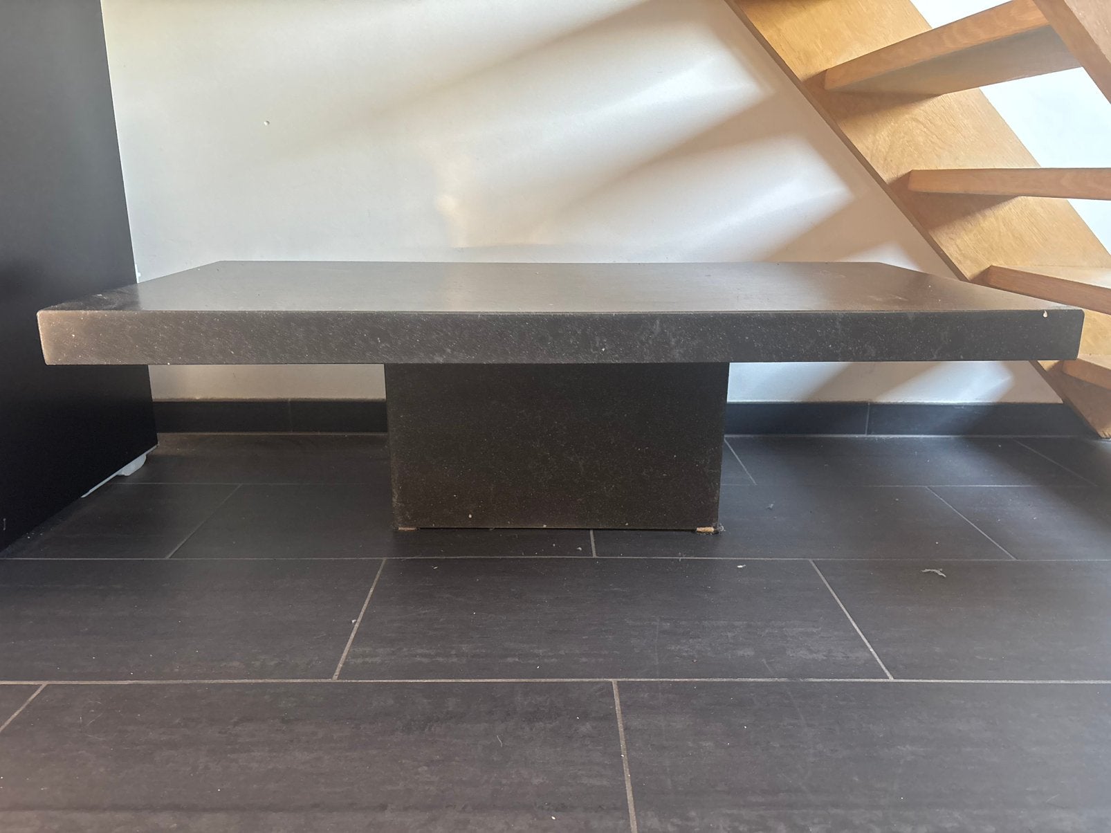 Natuursteen salontafel, Ophalen, Overige materialen, 100 tot 150 cm, 50 tot 100 cm