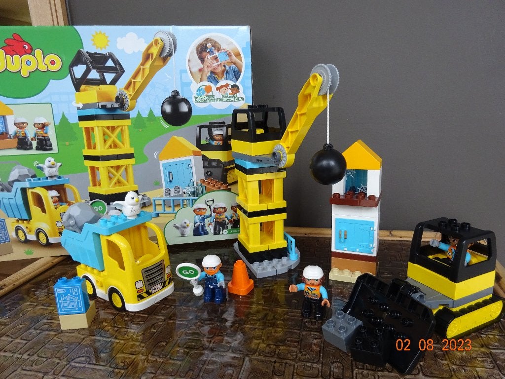 DUPLO Sloopkogel Afbraakwerken10932*VOLLEDIG*NIEUWSTAAT*, Kinderen en Baby's, Ophalen of Verzenden, Duplo