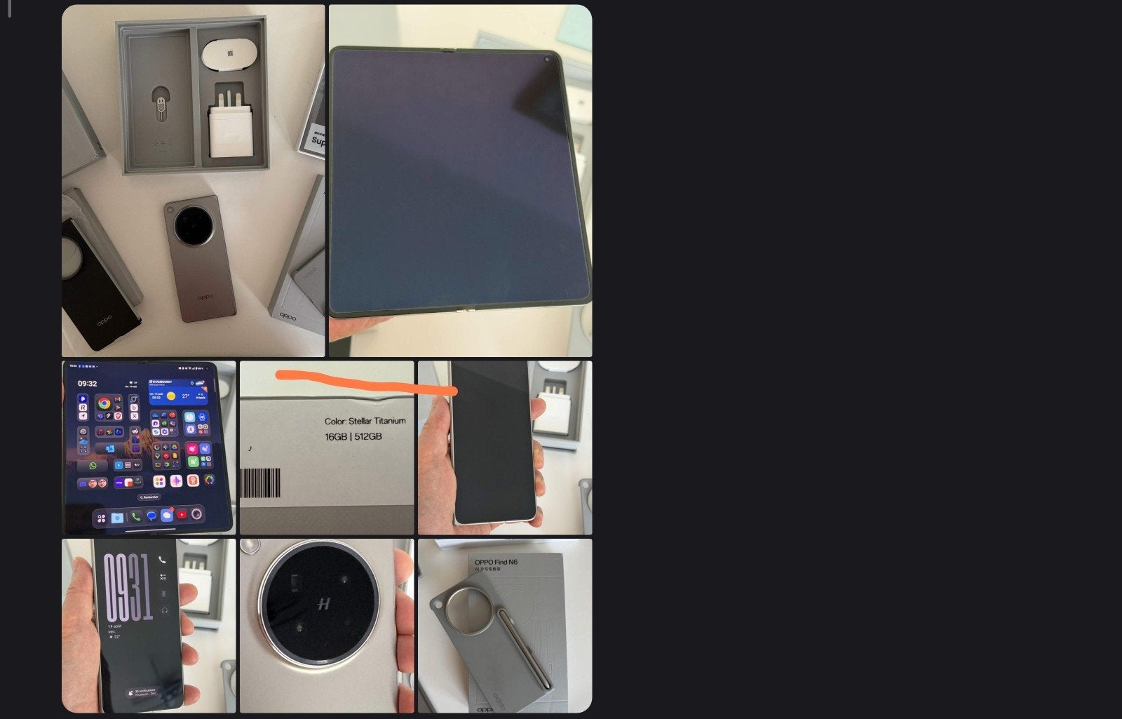 oppo find N6 Gris 16/512Go Global +Ai Pen +case Nilkin, Enlèvement