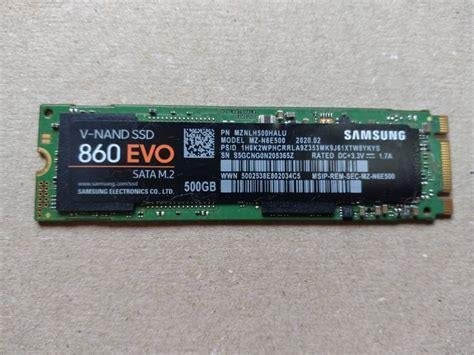 500Gb SSD Samsung 860 EVO SATA M.2 Type 2280, Enlèvement ou Envoi, Interne, Utilisé, Samsung