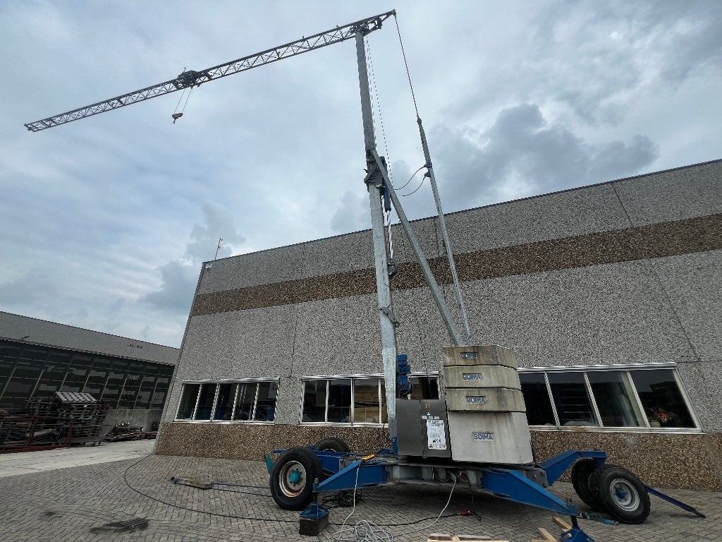 Grue de chantier SOIMA SGH 19x28 - 28 mètres - 2017 !, Bricolage & Construction, Enlèvement, Utilisé