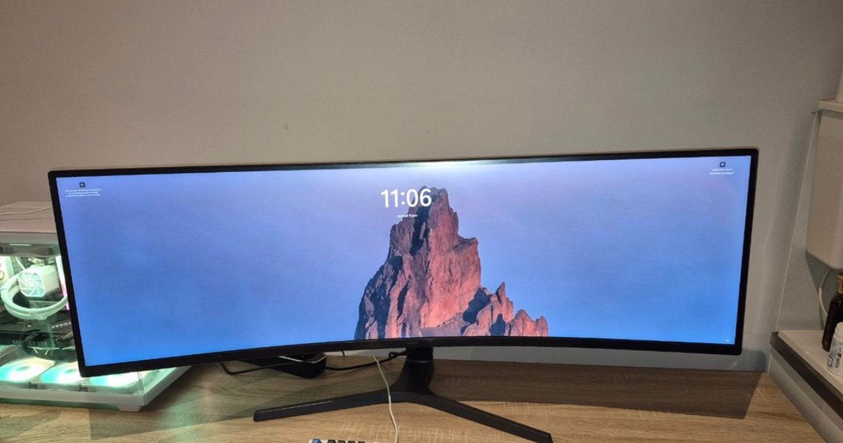 Écran pc Samsung incurvé 49 pouces, Enlèvement, Comme neuf, Gaming