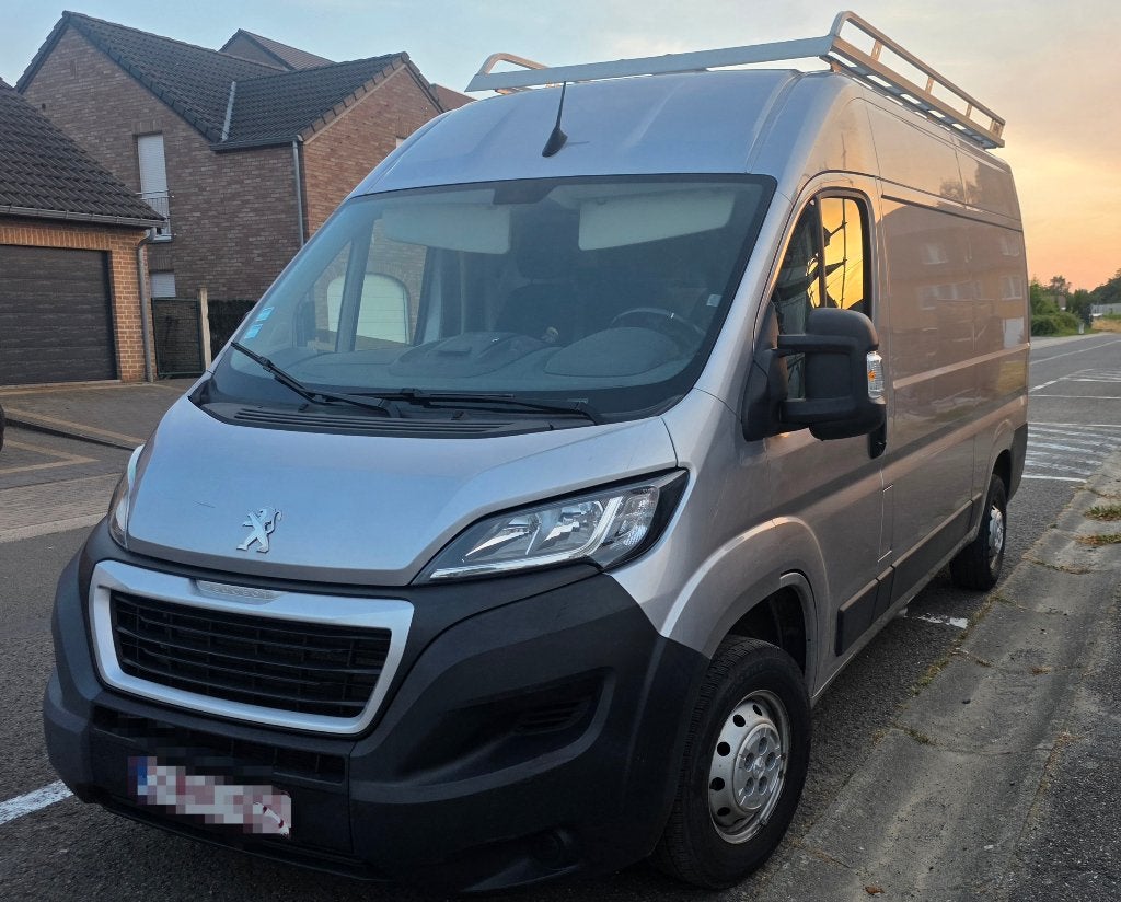 Peugeot boxer 2.2 Bluehdi L2H2-2021-76200 Km-Tva déductible, Argent ou Gris, Achat, Euro 6, 3 places