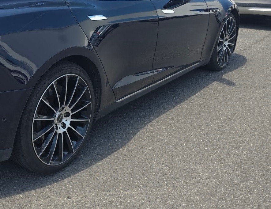 21" breedset Tesla model s met goede banden, Auto-onderdelen, Banden en Velgen, Ophalen, 21 inch, Banden en Velgen