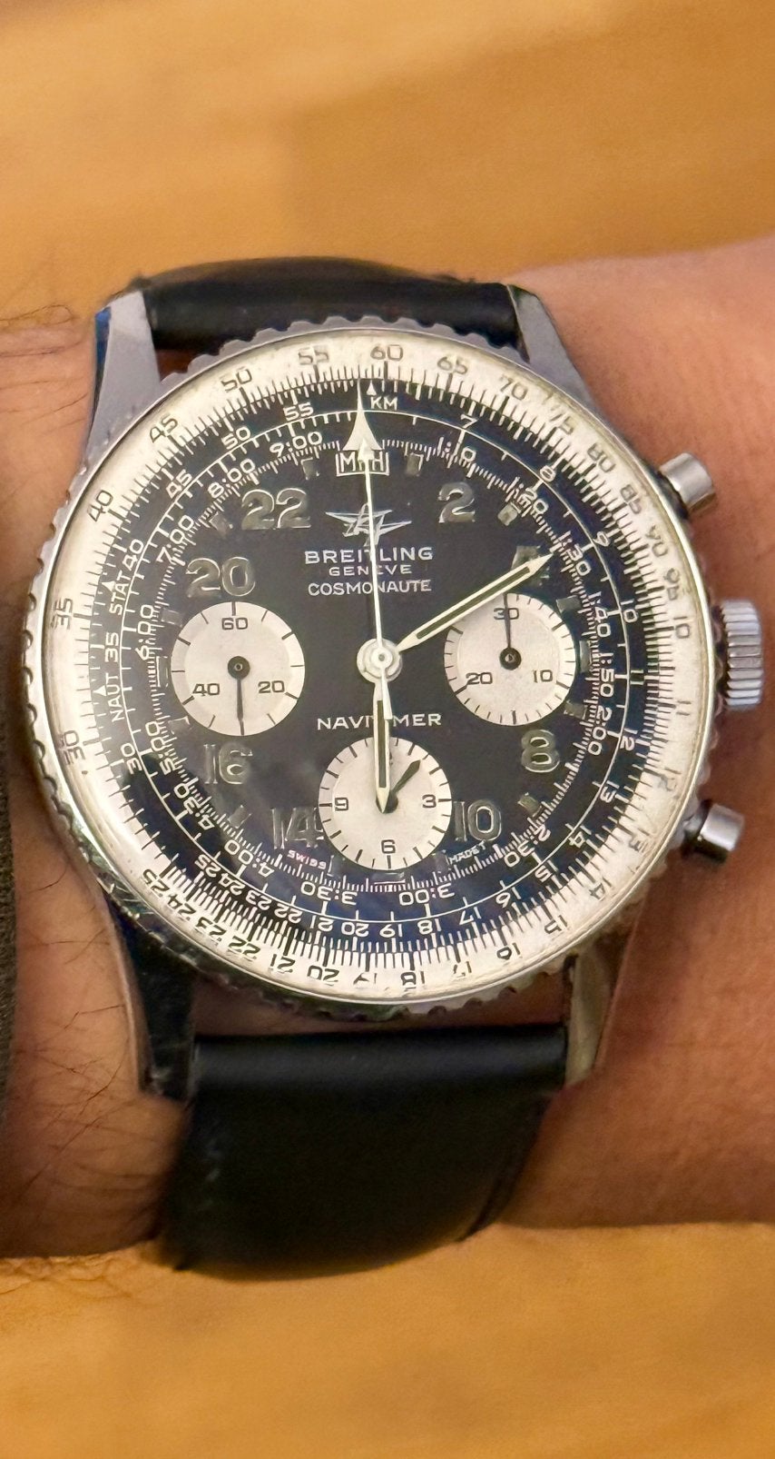 Breitling Navitimer Cosmonaute Ref 809 MK6, Bijoux, Sacs & Beauté, Enlèvement ou Envoi, Breitling