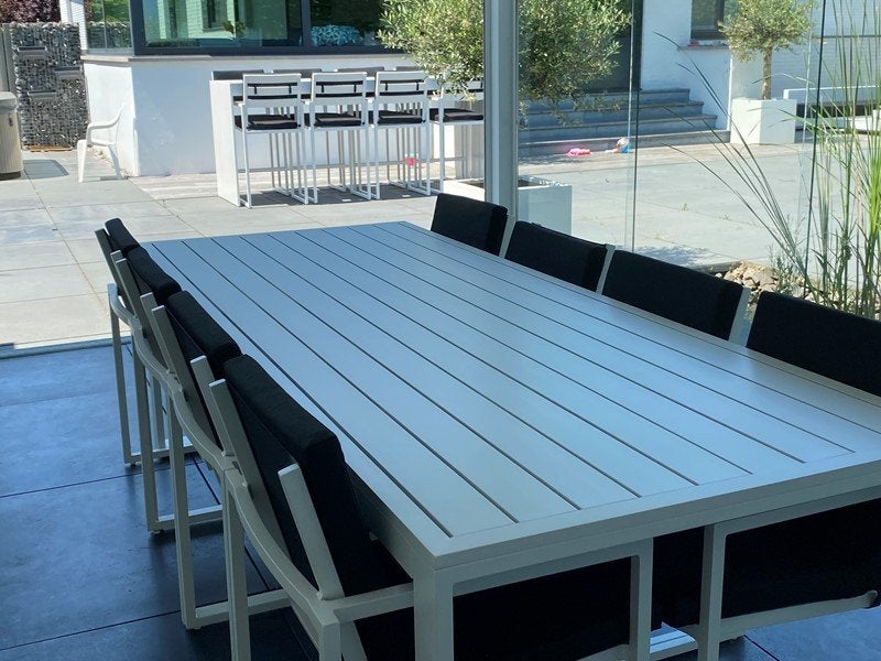 tuintafel aluminium 240 of 260 cm, Tuin en Terras, Tuintafels, Verzenden, Nieuw, Rechthoekig, Aluminium