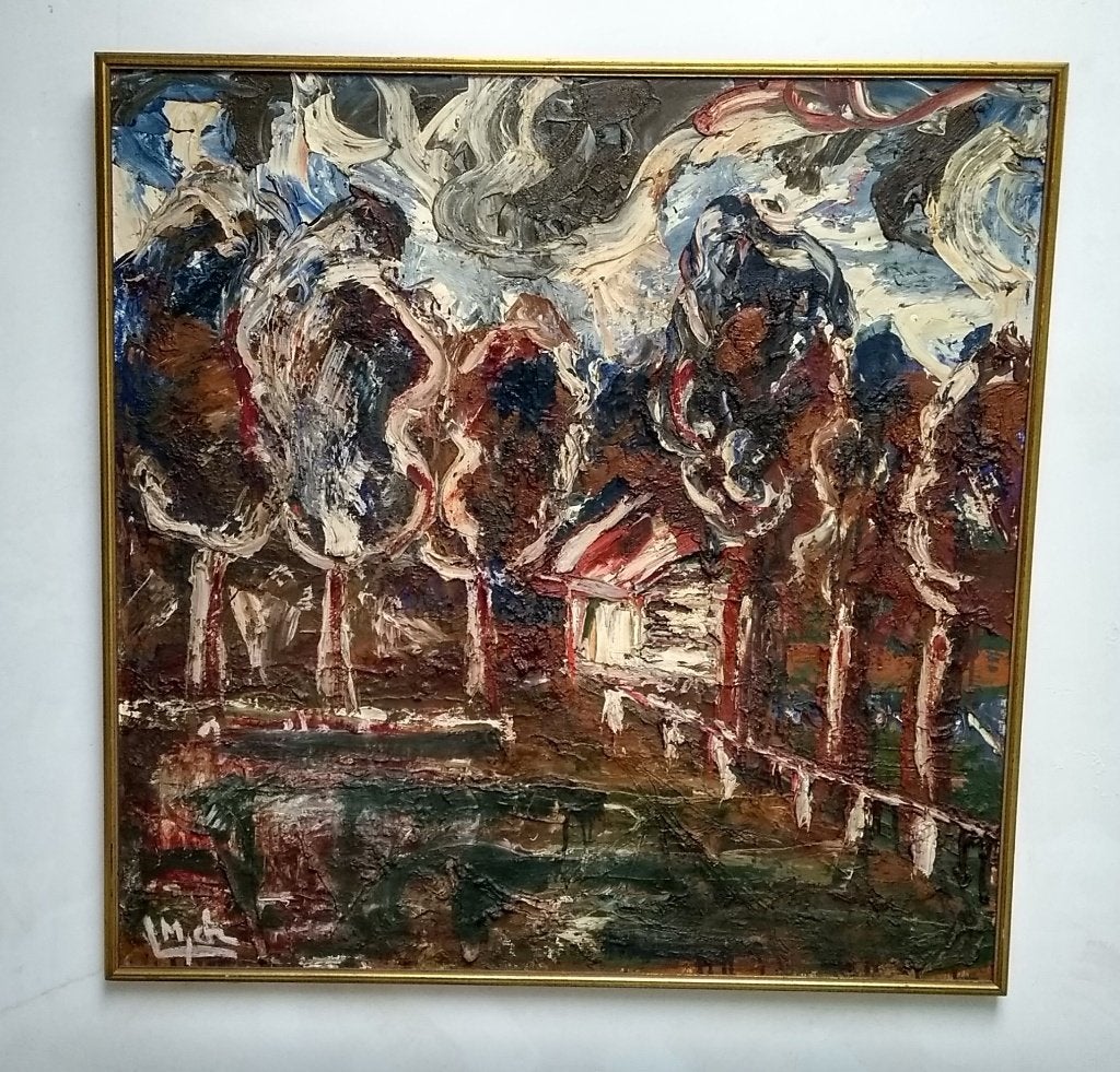 Ludo Mich. Schilderij op doek., Antiek en Kunst, Ophalen