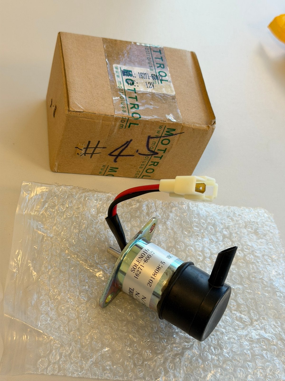 Kubota 16271-60012 12V Stop Solenoid Brandstofmagneet, Ophalen of Verzenden