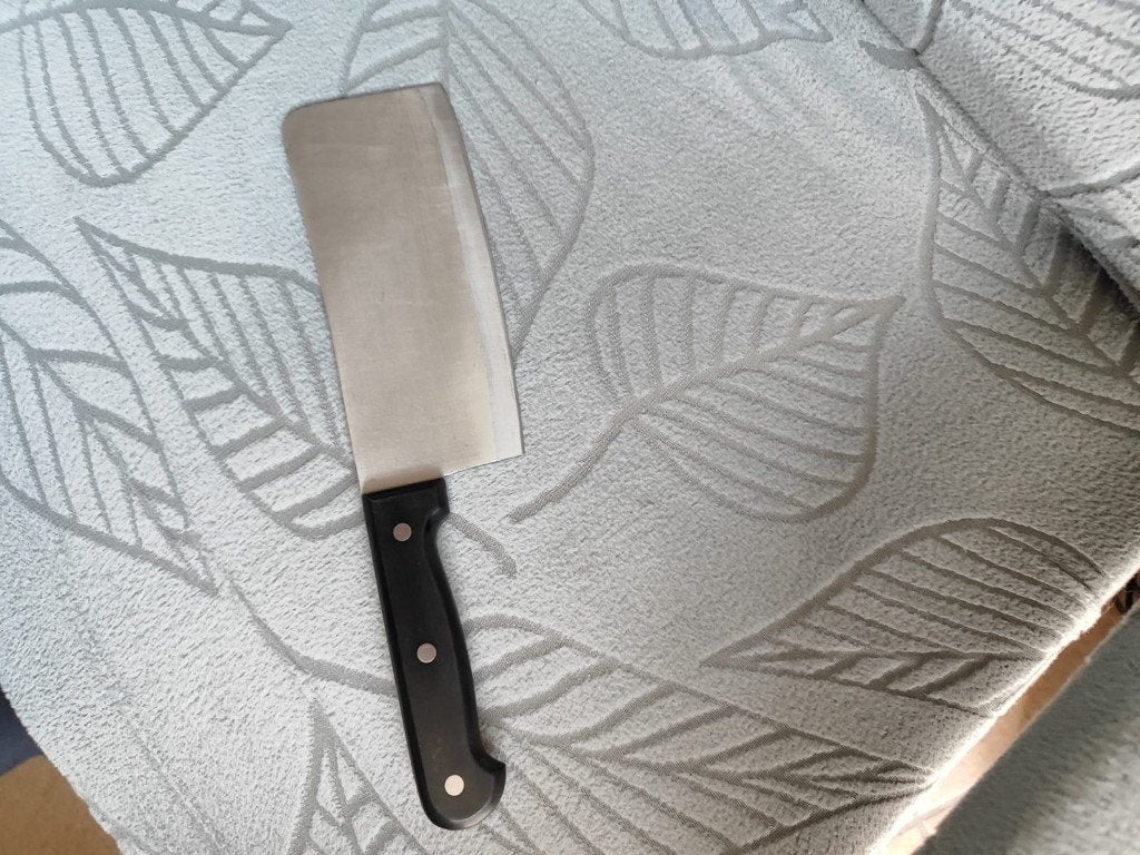Hakmes, Huis en Inrichting, Gebruikt, Ophalen of Verzenden, Inox of Chroom, Los bestek