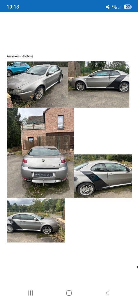 Alfa roméo gt, Cuir, Achat, Boîte manuelle, Beige