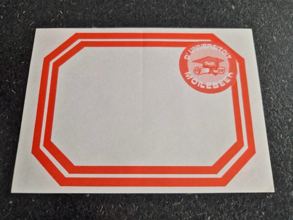 Carnaval Aalst sticker D'universitoit moilebeek, Ophalen of Verzenden