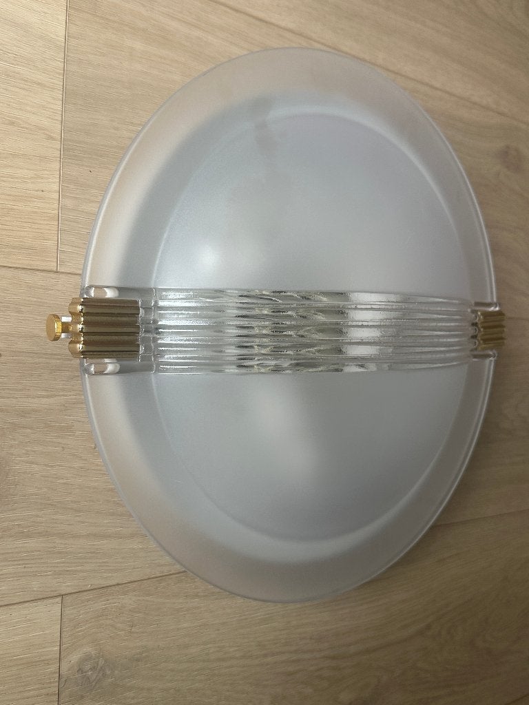 Plafonnier vintage, Vintage, Verre, Source lumineuse incluse, Enlèvement