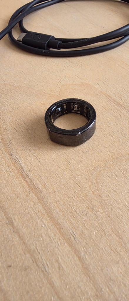 Bague noire Oura Heritage Generation 3 taille 6, Plus petit que 17, Comme neuf, Noir, Envoi