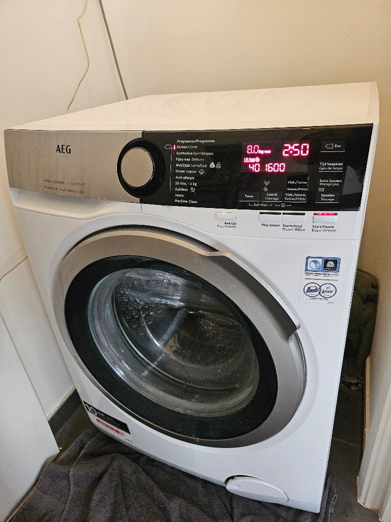 Wasmachine AEG 7000 SERIES LAVAMAT 1-8kg, Ophalen, 6 tot 8 kg, Energieklasse A of zuiniger, 85 tot 90 cm