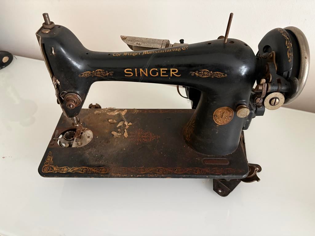 Singer naaimachine + tafeltje, Antiek en Kunst, Ophalen