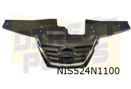 Nissan Juke (5/10-5/14) (F15) Grille midden zwart / chrome (, Neuf, -, -, Avant