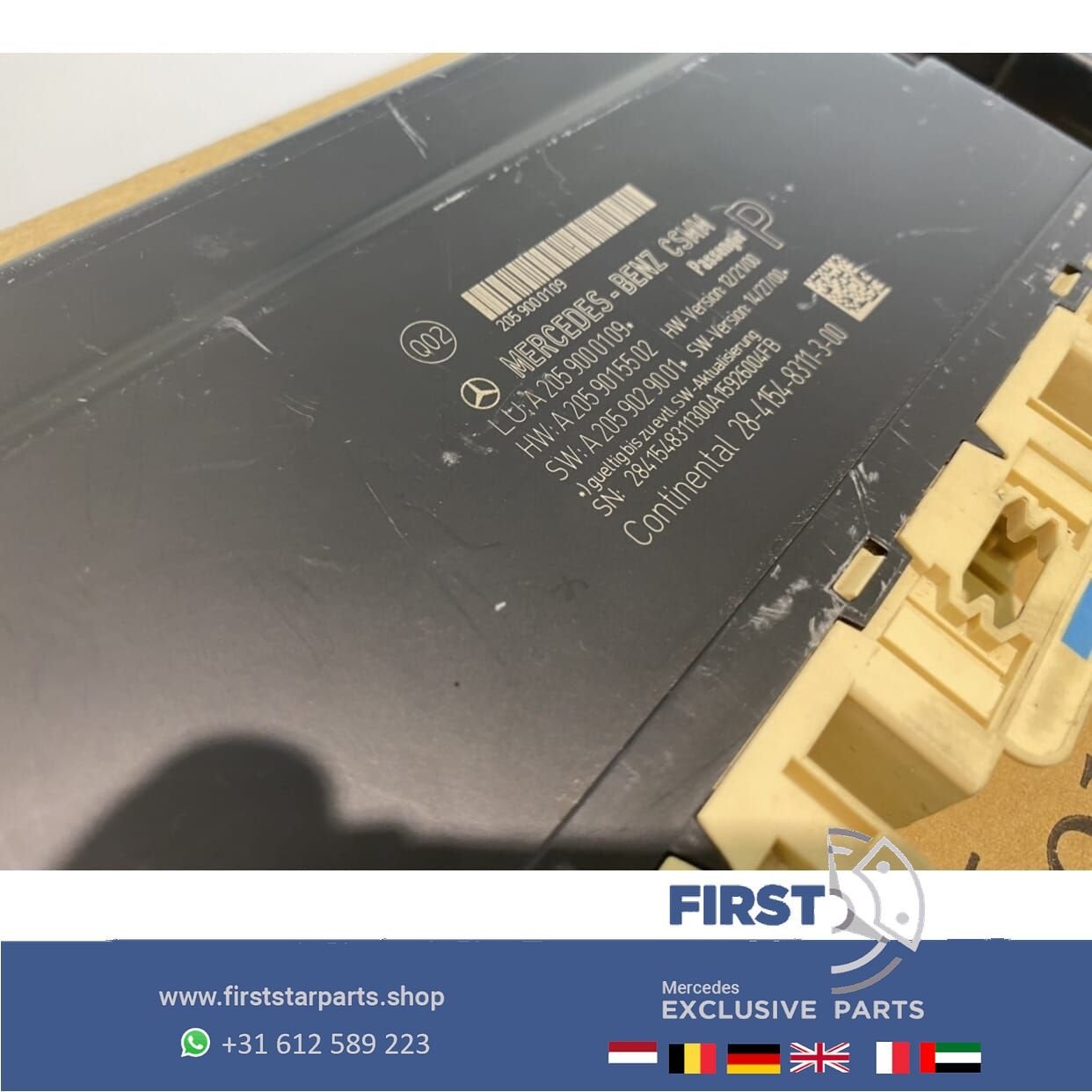 A2059000109 STOEL MODULE Mercedes C KLASSE W205 C205 S205 20, Gebruikt, -, Ophalen of Verzenden, -