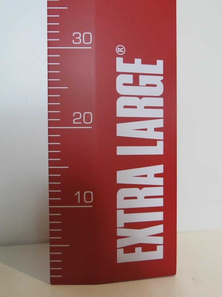 XL large design meetlat 150 cm ca 1980, Ophalen of Verzenden, Zo goed als nieuw