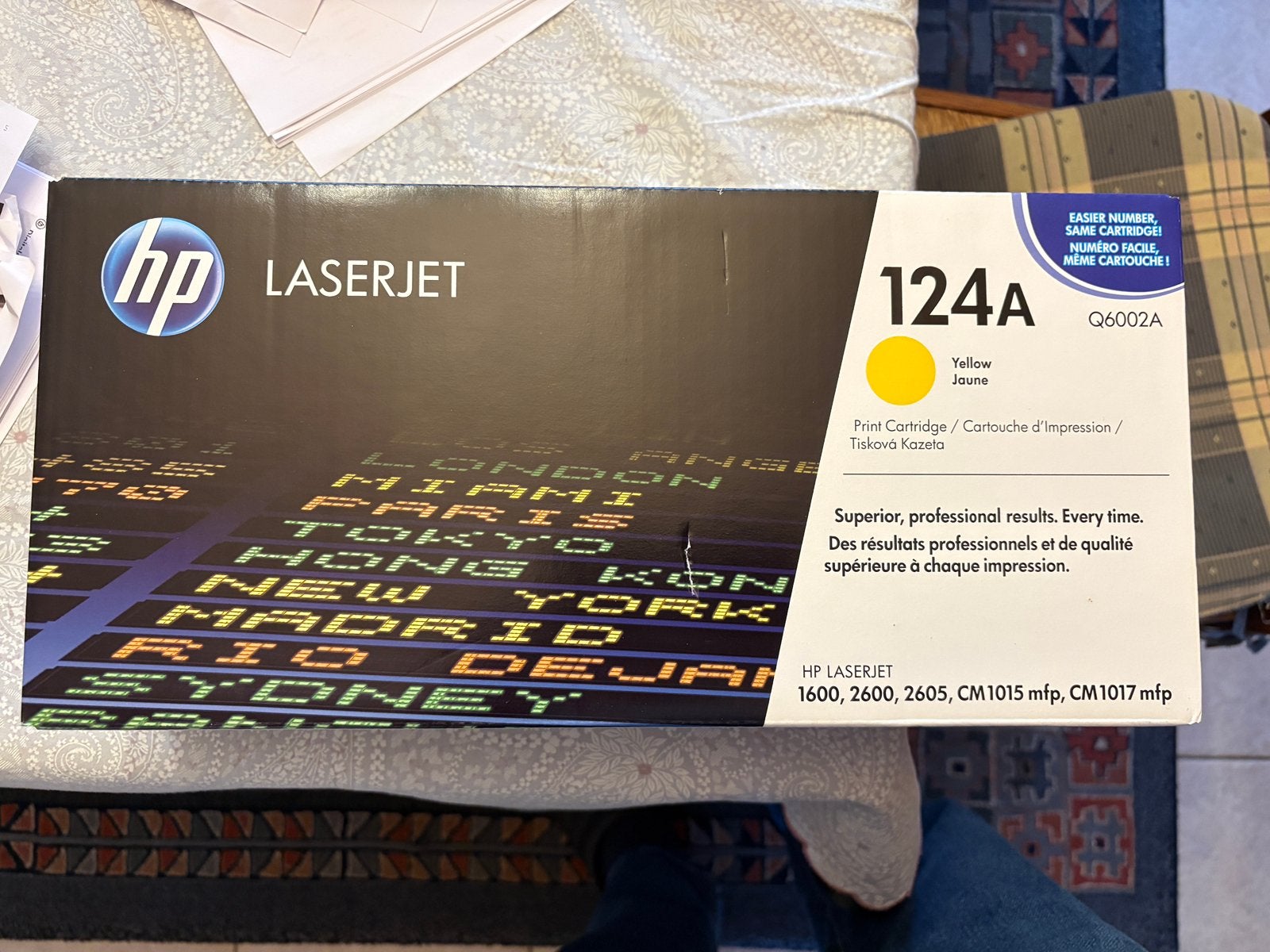 HP Kleuren toner cartridge 124A Yellow, Computers en Software, Ophalen, Nieuw, Cartridge