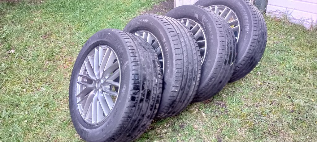 Michelin 255/55R18  op BORBET 5X114.3 18X8, 255 mm, Véhicule de tourisme, Pneus été, Enlèvement