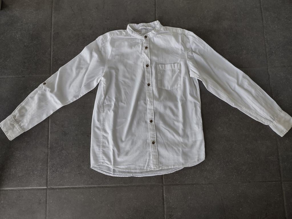 Wit hemd - maat 158, Kinderen en Baby's, Kinderkleding | Maat 158, Ophalen, Zo goed als nieuw, Jongen of Meisje, Overhemd of Blouse